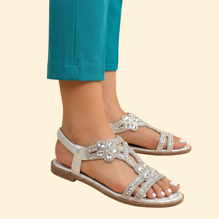 Women's Orthopedic Sandals with Crystals