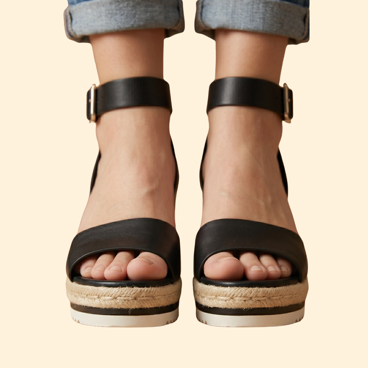 Women’s Wedge Sandals with Cork Heel