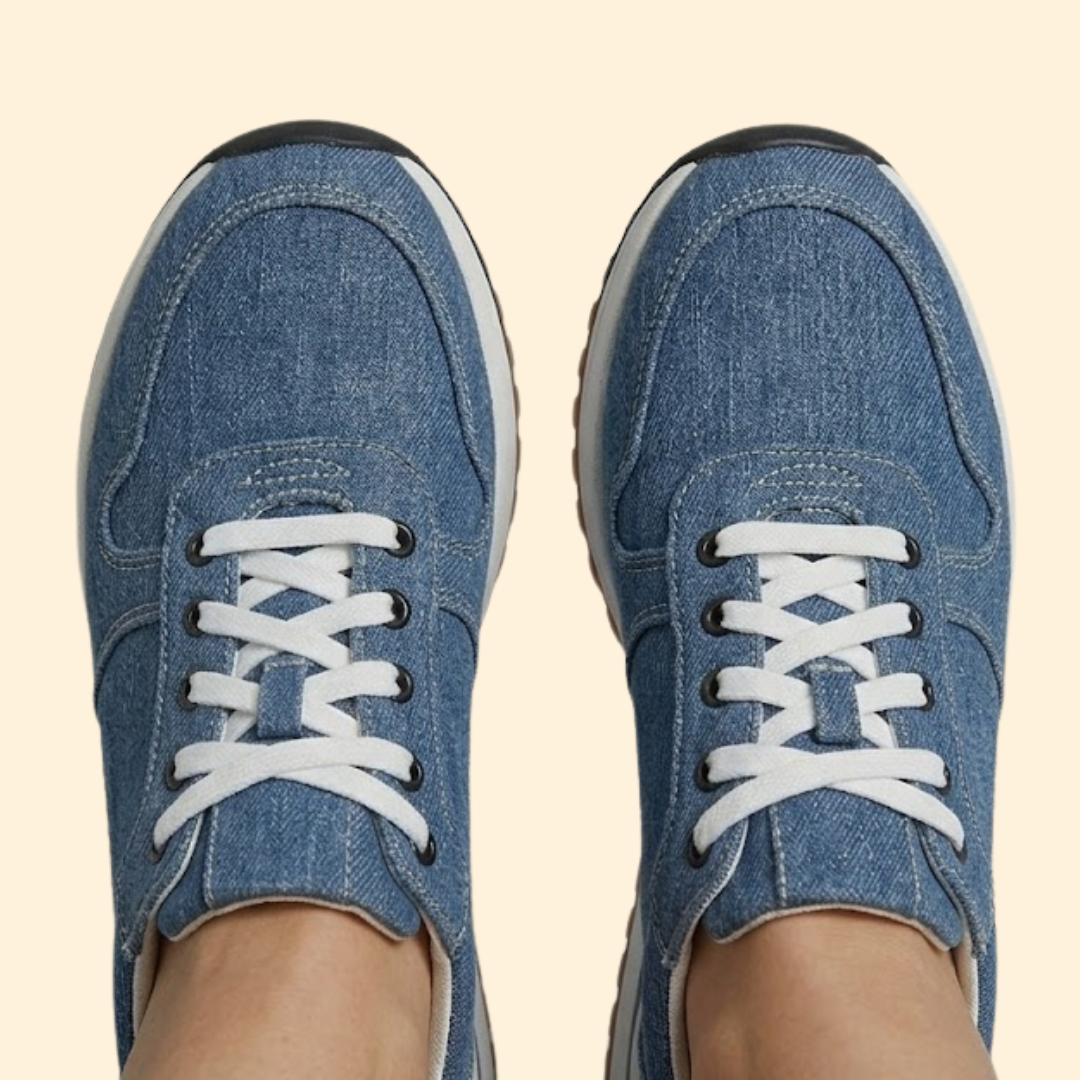 Women's Orthopedic Sneakers with Denim