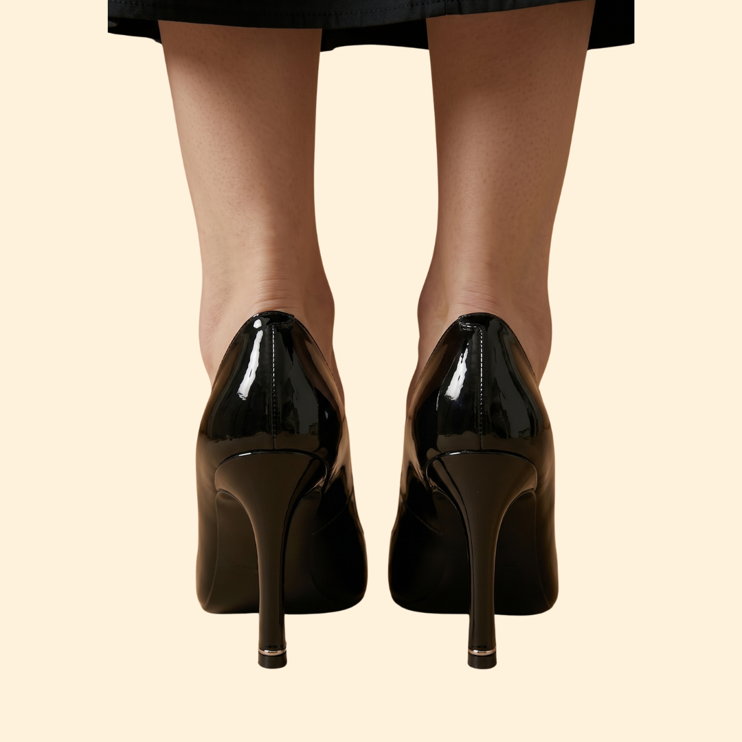 Women's Square Toe Pumps with Buckle