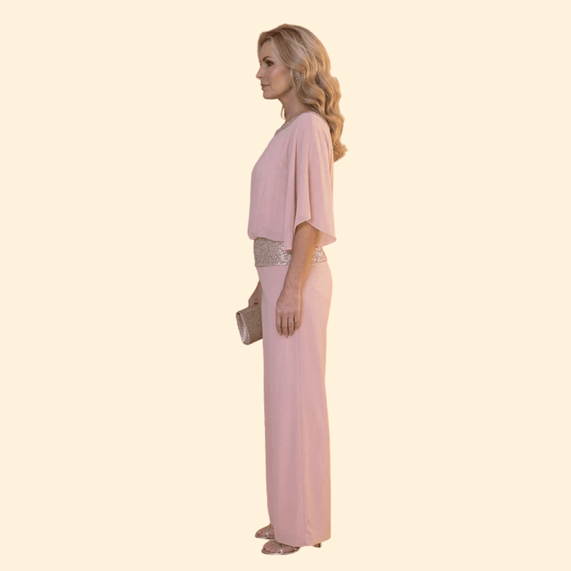 Women’s Elegant Jumpsuit with Sequin Detail