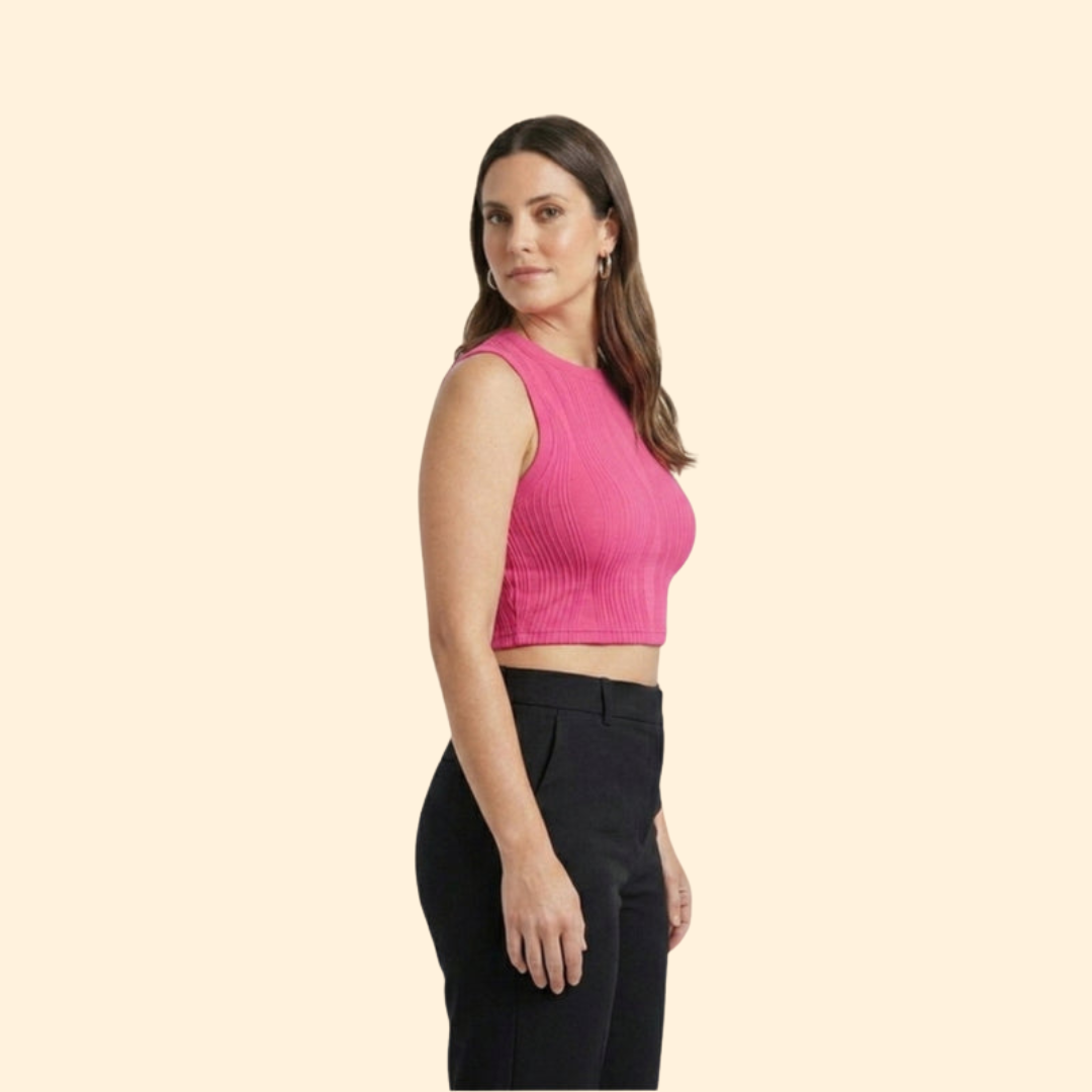 Women’s Crop Top with Sleeveless Silhouette