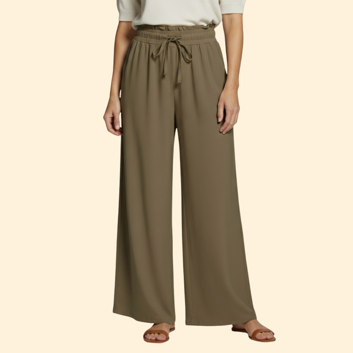 Women’s Wide-Leg Palazzo Pants with Side Pockets