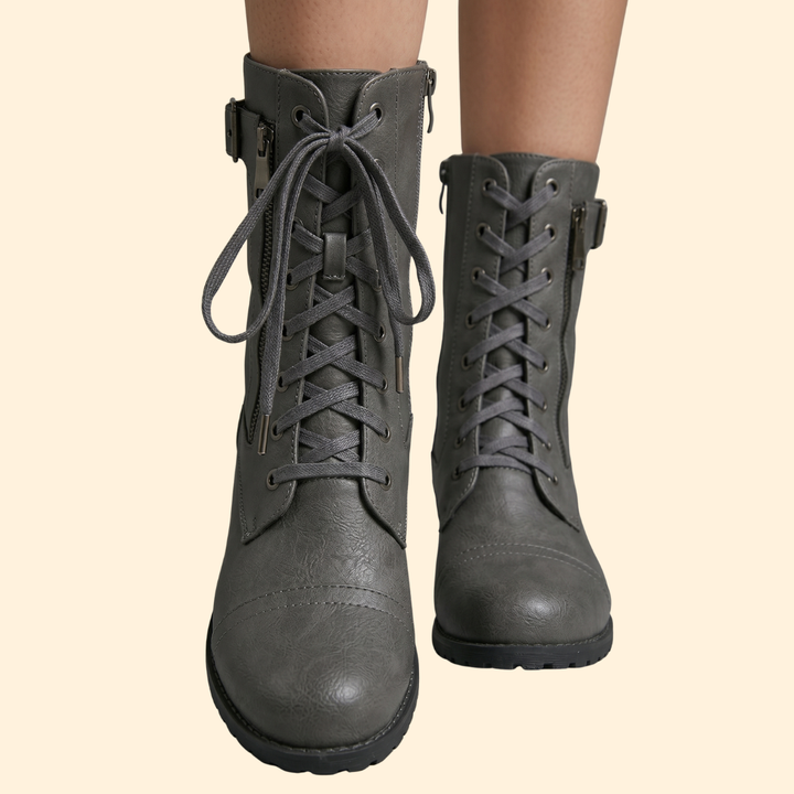 Women's Orthopedic Boots with Lace-Up