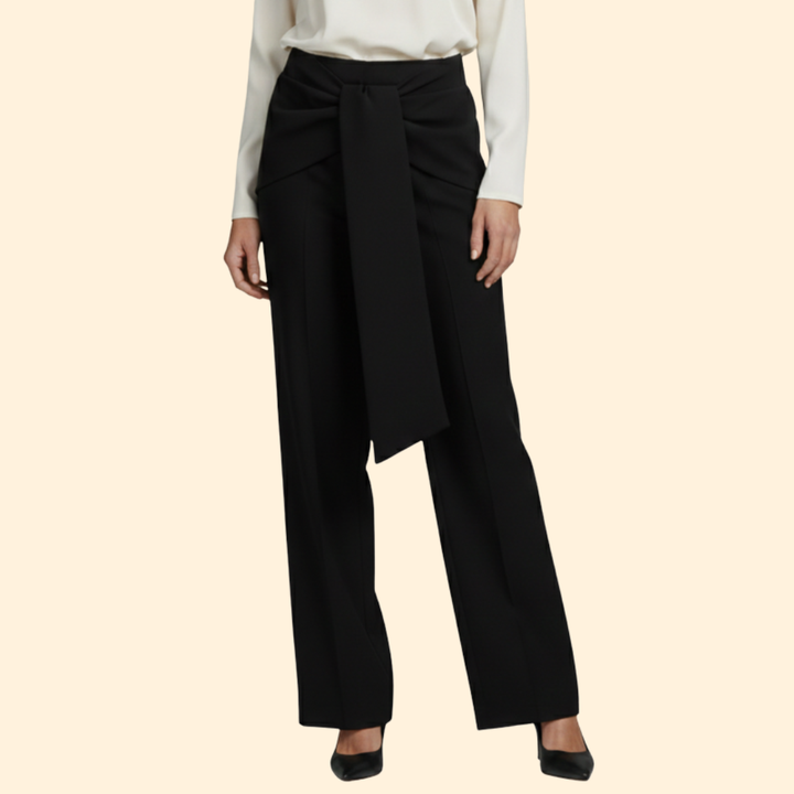 Women’s High-Waisted Palazzo Pants with Front Pleats
