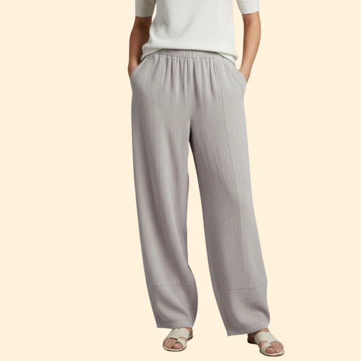 Women’s Cropped Pants with Elastic Waist