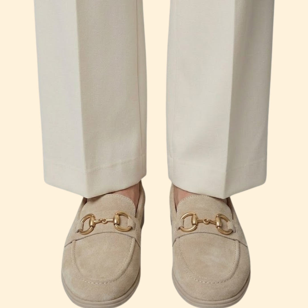 Women’s Loafers with Gold Chain Detail