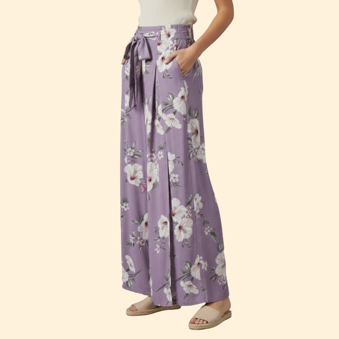 Women’s Wrap Front Pants with Side Slit