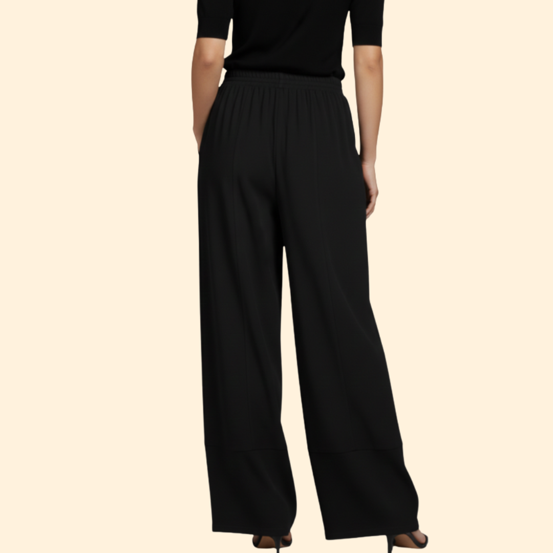 Women’s Cropped Pants with Elastic Waistband
