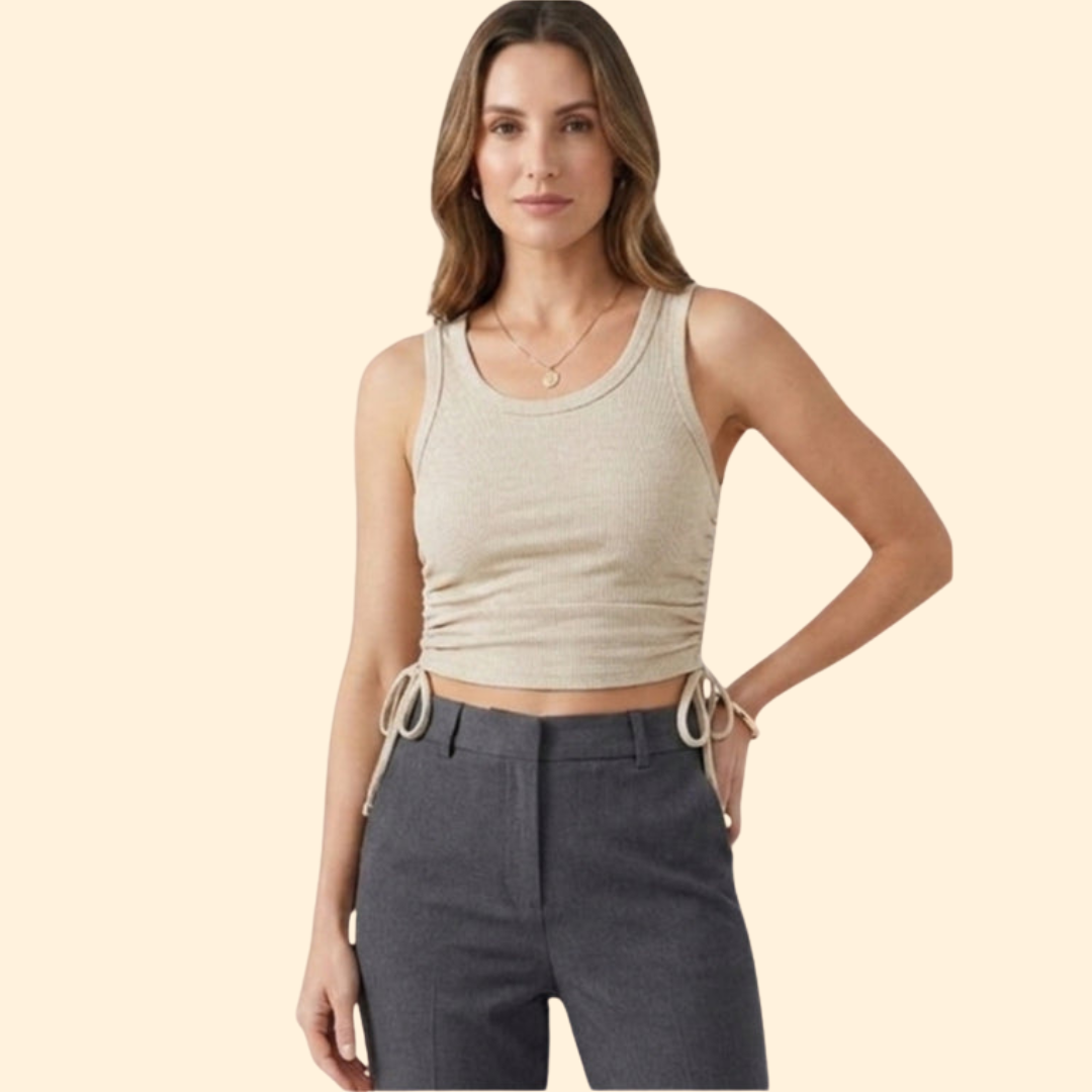 Women’s Crop Top with Crew Neckline