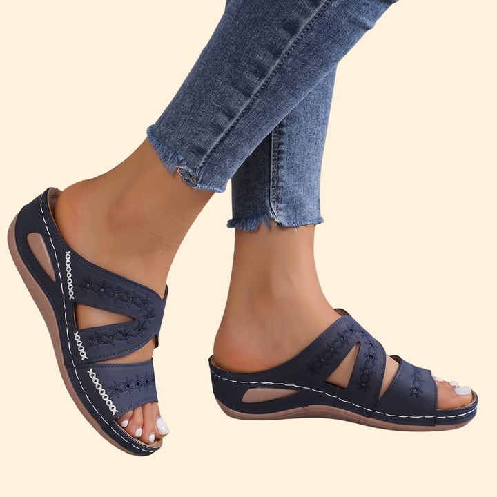 Women's Orthopedic Sandals with Embroidery