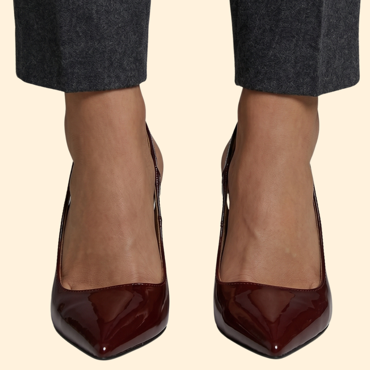 Women’s Heeled Shoes with Elastic Strap