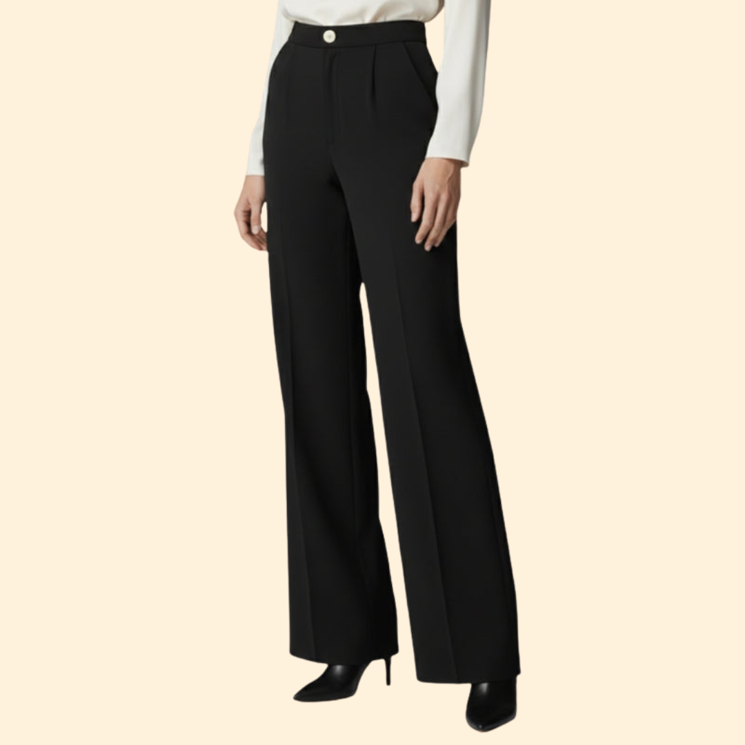 Women’s Elegant High-Waisted Pants with Wide Leg