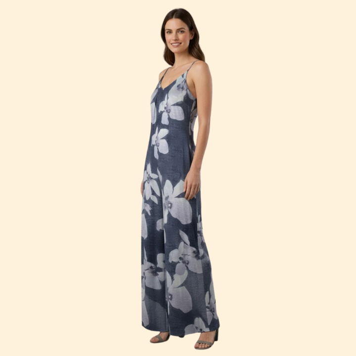 Women’s Sleeveless Jumpsuit with Adjustable Straps