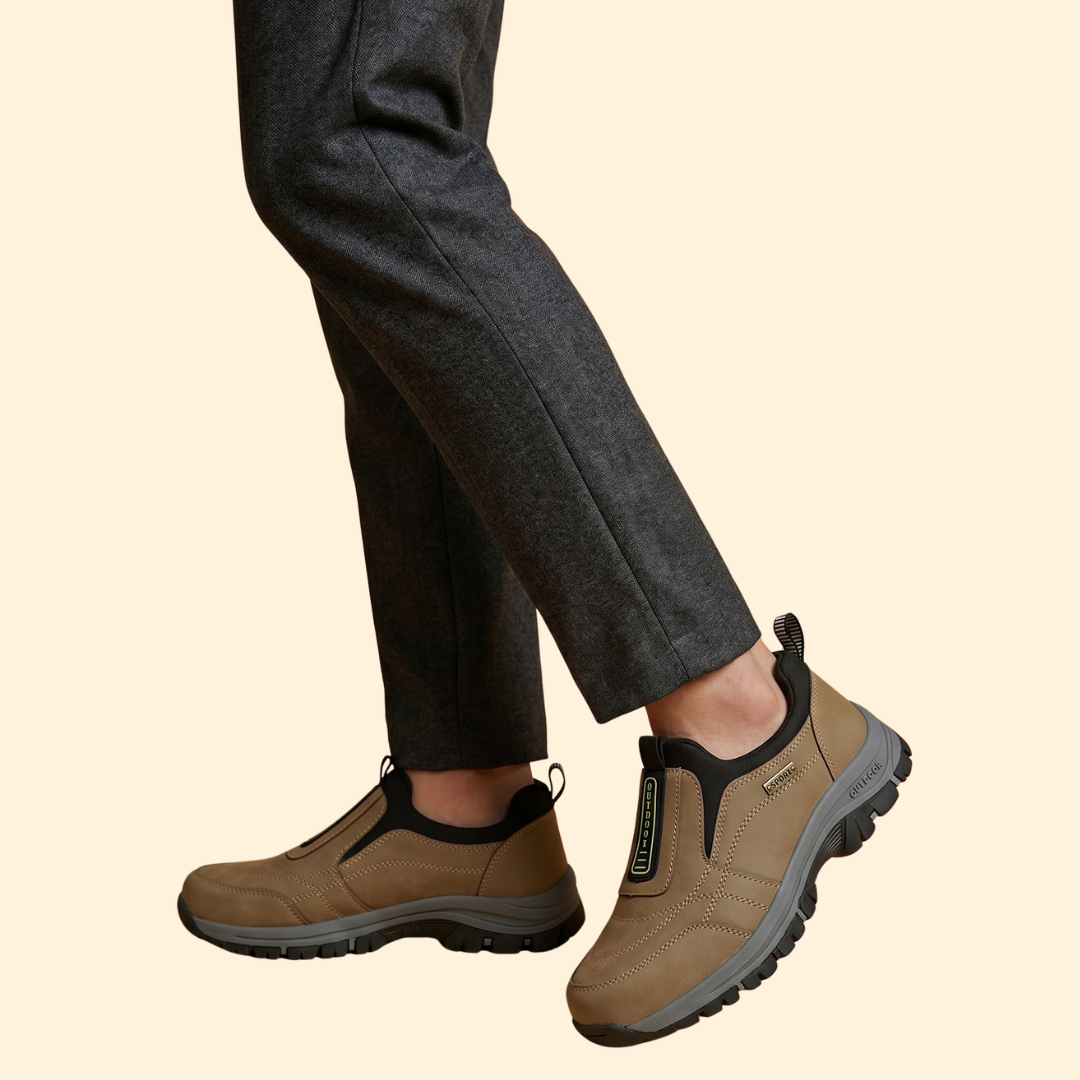 Men’s Textured Sole Shoes with Orthopedic Support