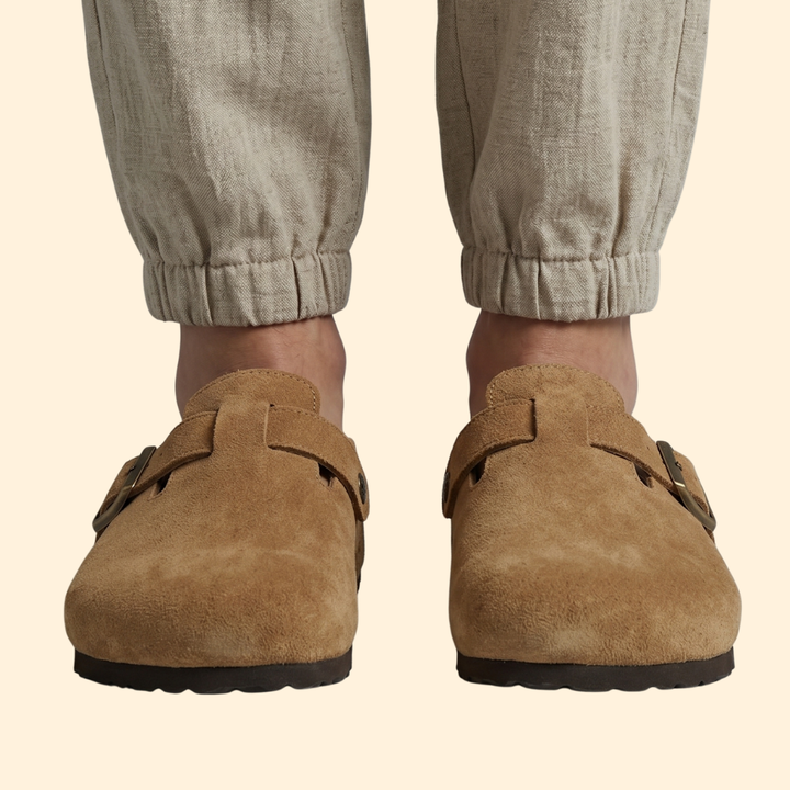 Women’s Slip On Sandals with Cork Midsole
