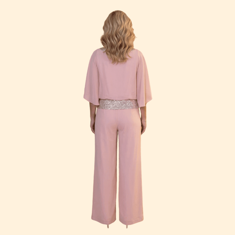 Women’s Elegant Jumpsuit with Sequin Detail