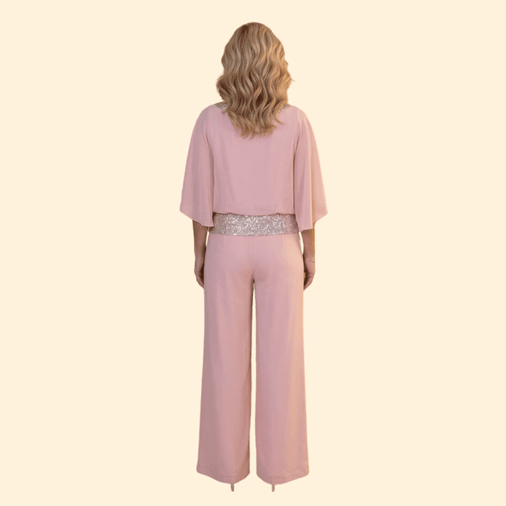Women’s Elegant Jumpsuit with Sequin Detail