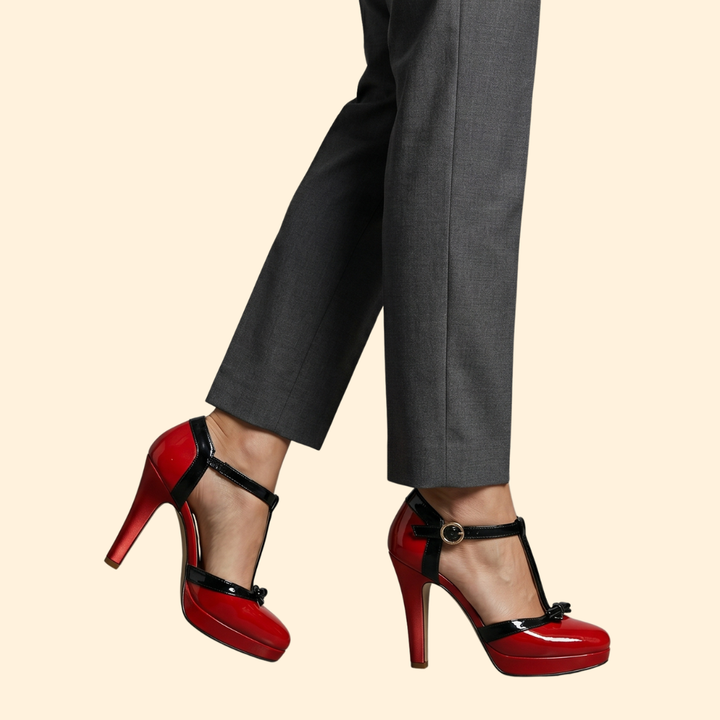 Women's Orthopedic Heels with T-Strap