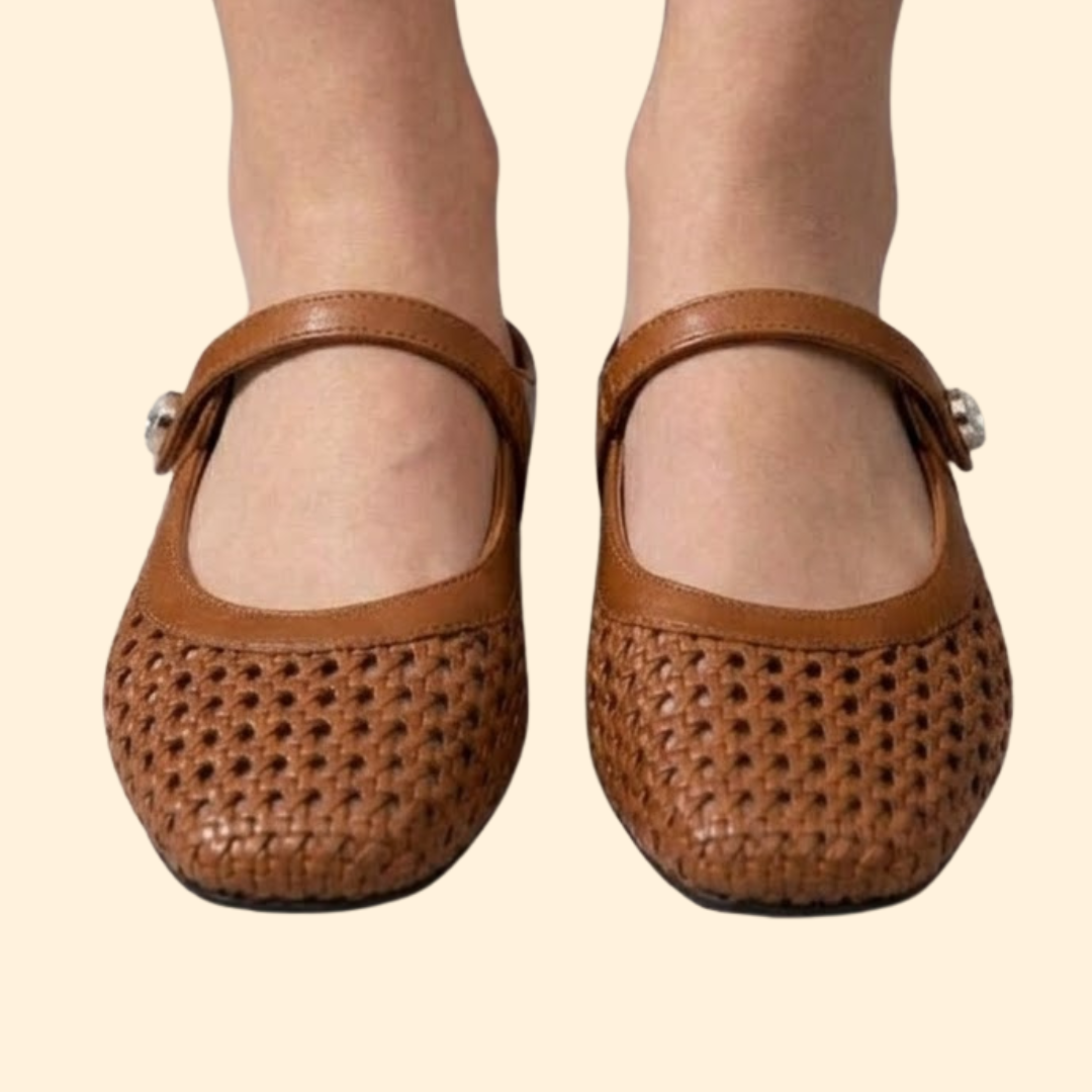 Women’s Slip On Shoes with Decorative Button