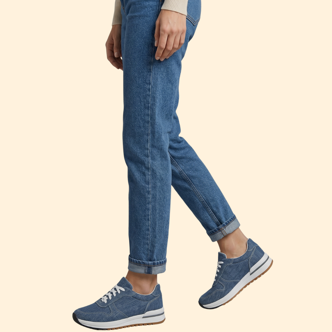 Women's Orthopedic Sneakers with Denim