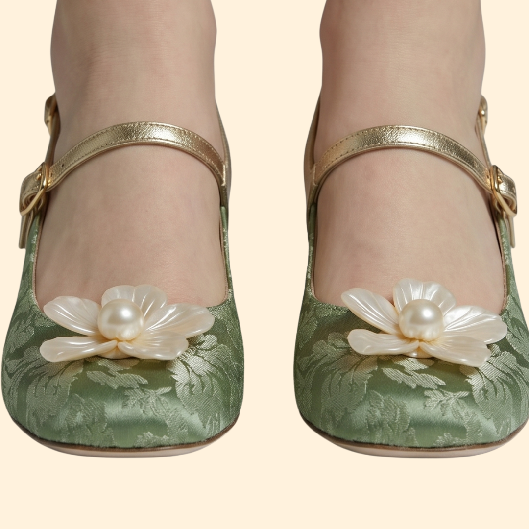 Women’s Floral Pumps with Heels