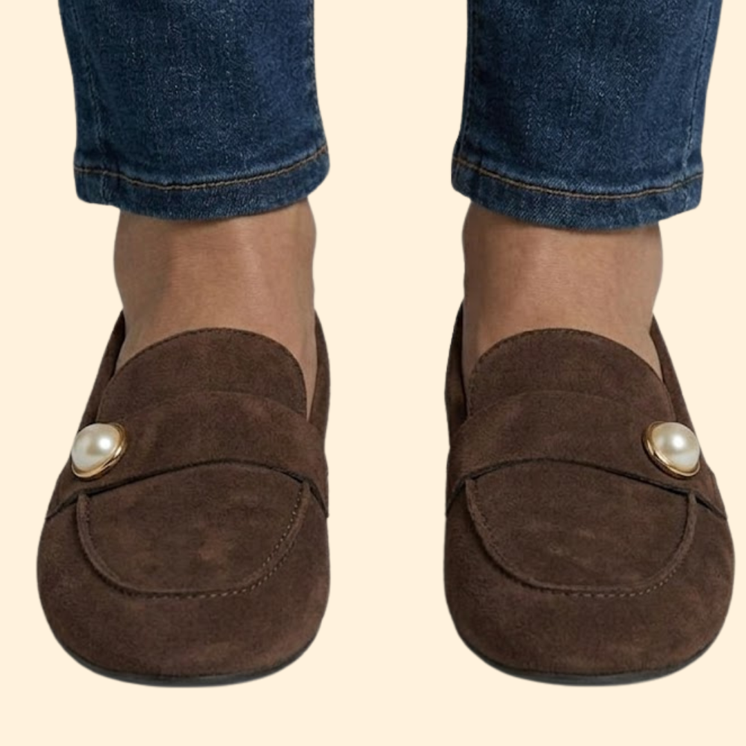 Women’s Loafers with Faux Pearl Detail