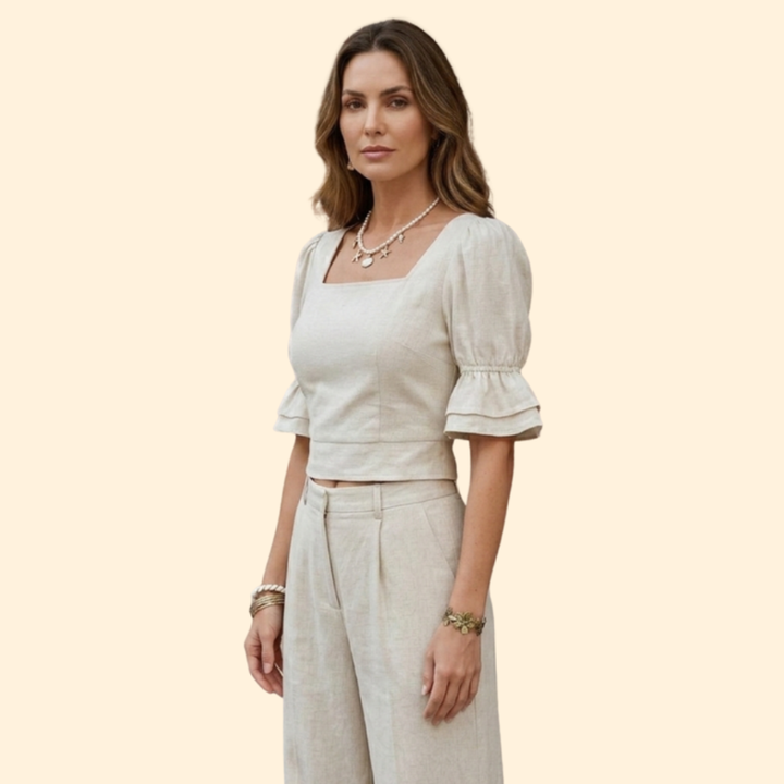 Women’s Crop Top with Square Neckline