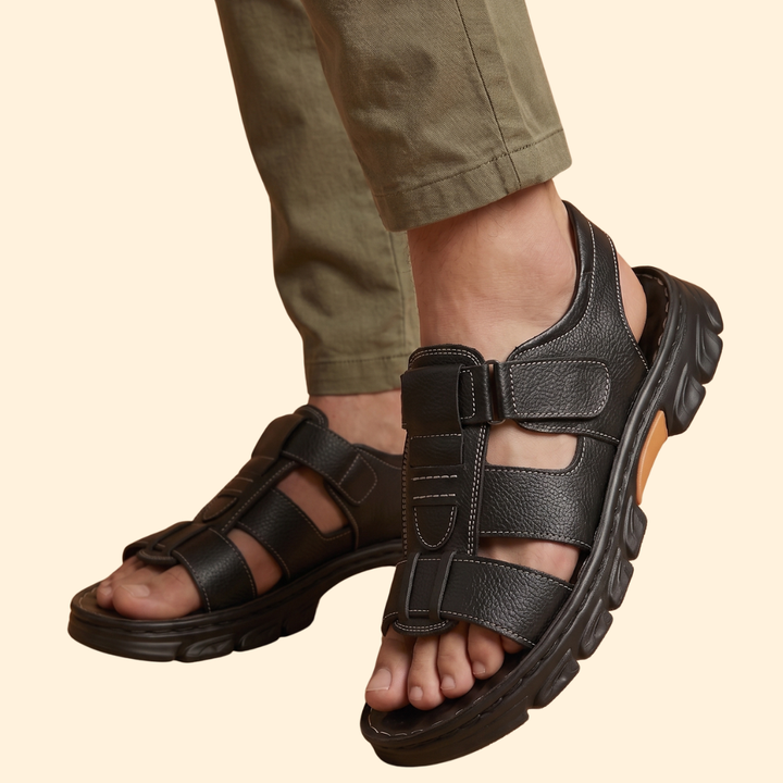 Men's Casual Sandals with Stitching