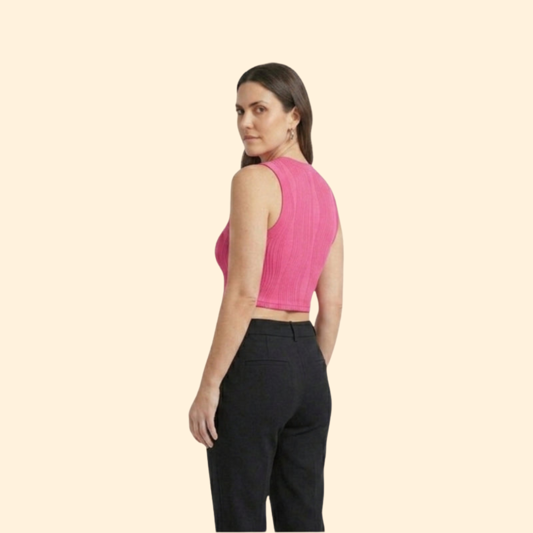 Women’s Crop Top with Sleeveless Silhouette