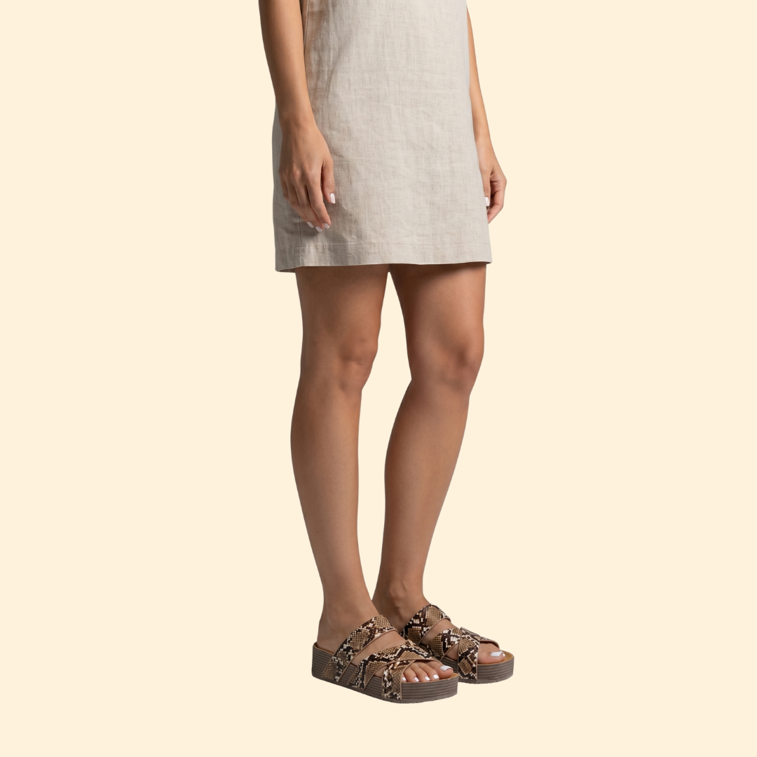 Women's Orthopedic Sandals with Woven Straps