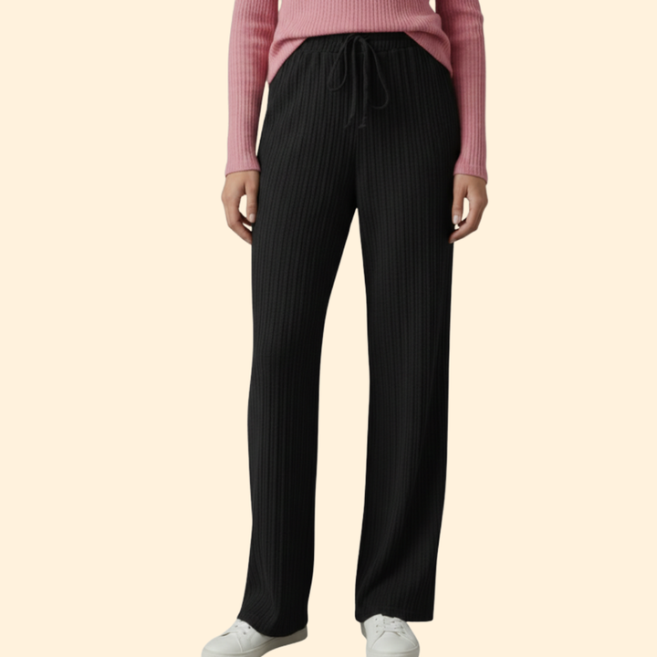 Women's Relaxed Palazzo Pants with Drawstring