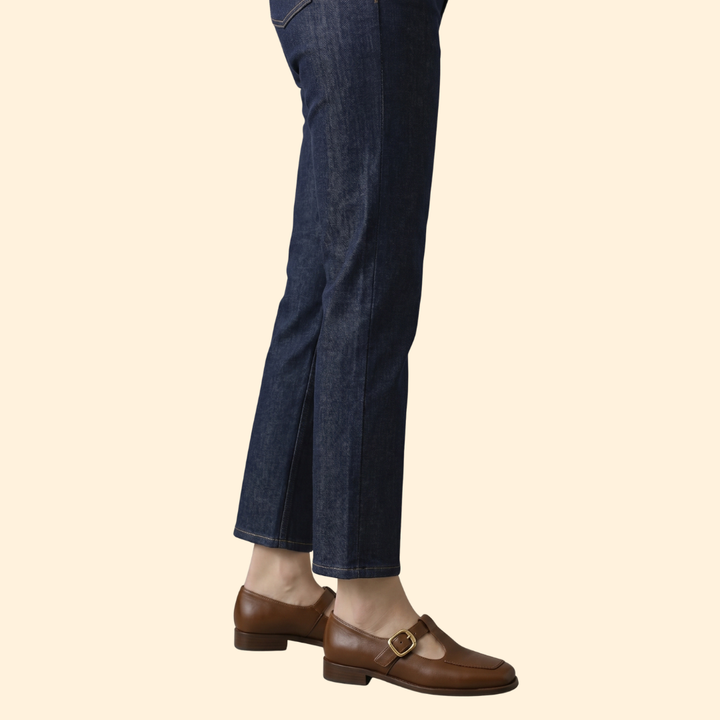 Women’s Orthopedic T-Strap Shoes with Buckle
