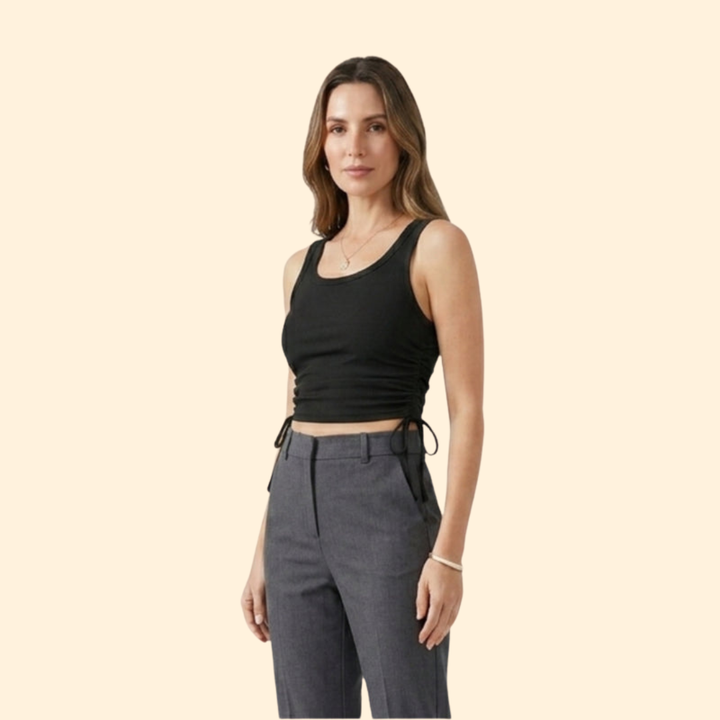 Women’s Crop Top with Crew Neckline