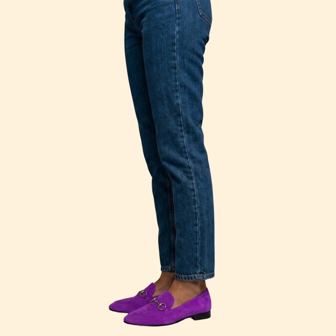 Women's Pointed Loafers with Horsebit Hardware