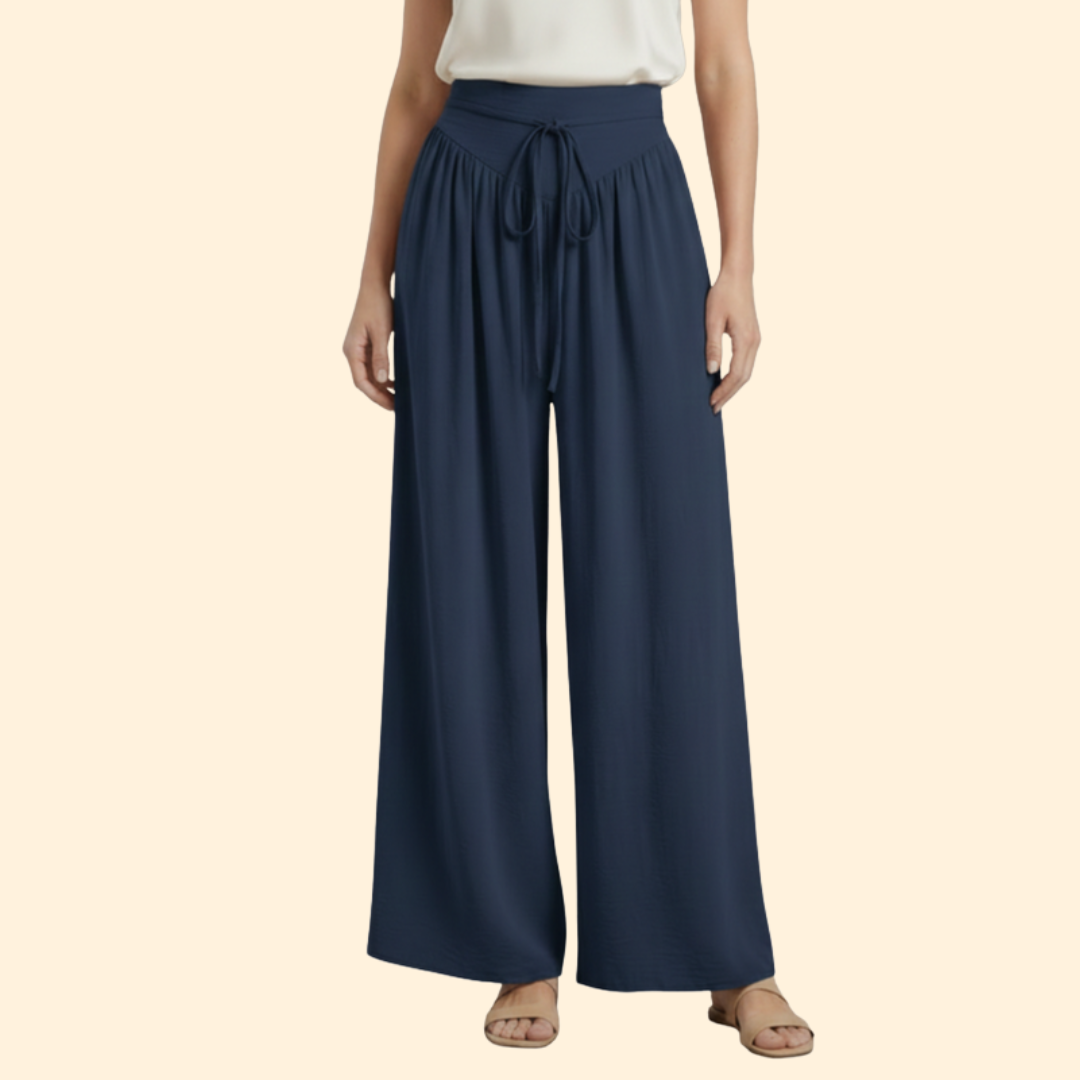 Women’s Wide Leg Pants with Drawstring Waist