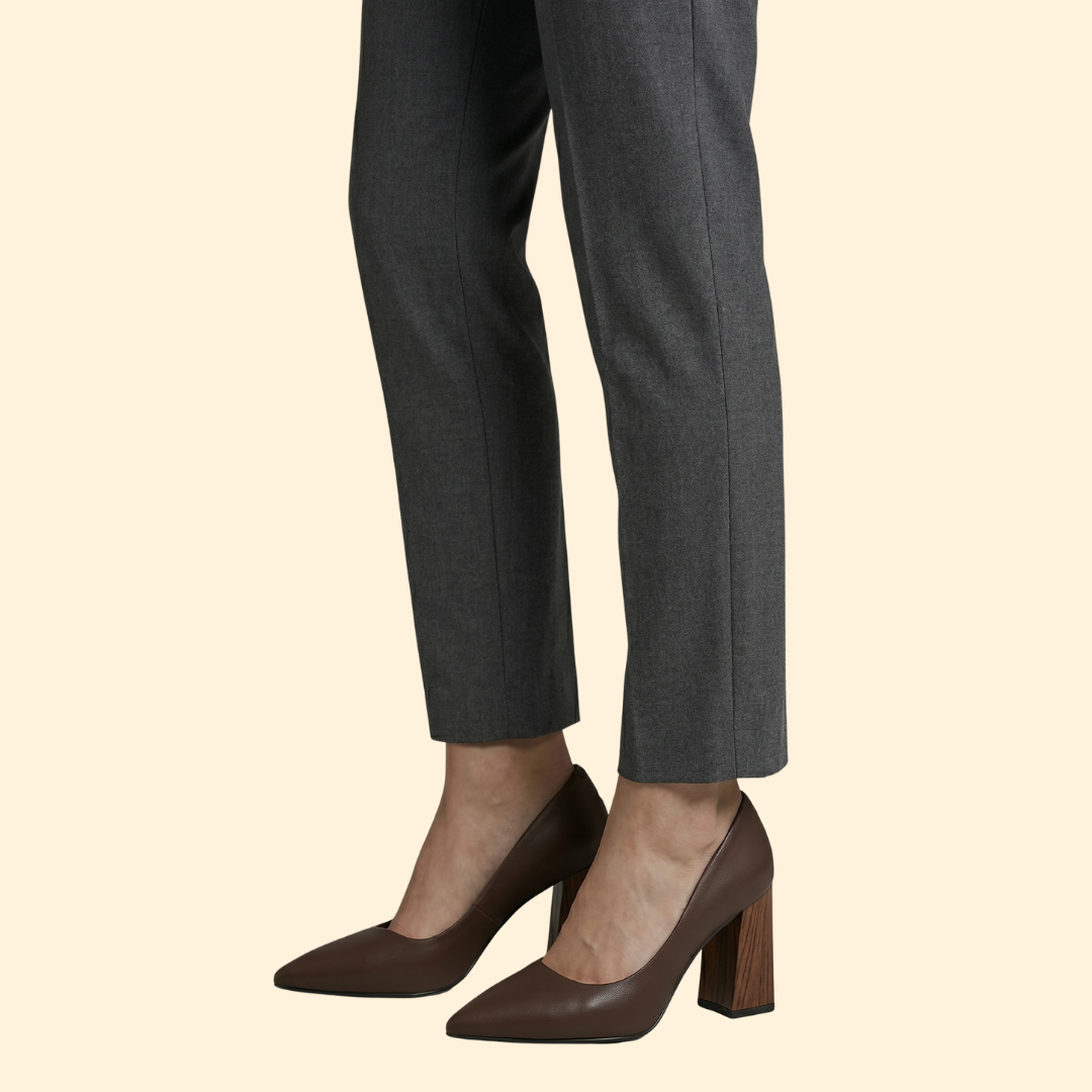 Women's Pointed Pumps with Block Heel