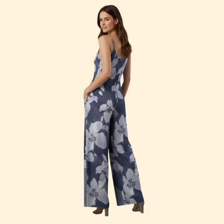 Women’s Sleeveless Jumpsuit with Adjustable Straps