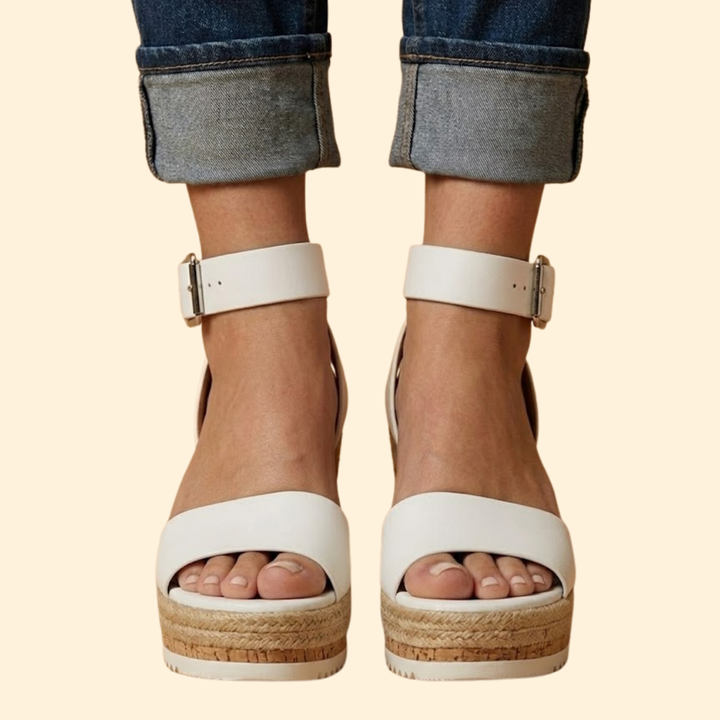 Women’s Wedge Sandals with Cork Heel