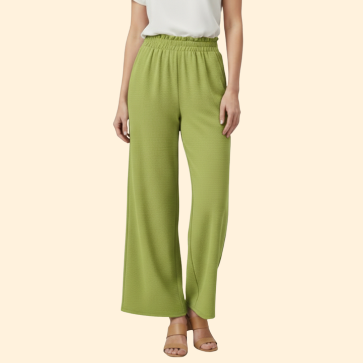 Women’s Wide-Leg Palazzo Pants with Elastic Waist