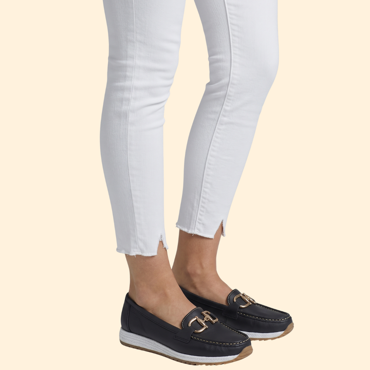 Women’s Suede Loafers with Rubber Traction Sole
