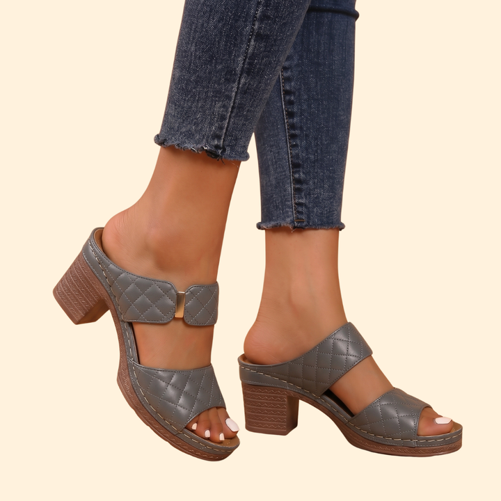 Women's Block Heel Sandals with Straps