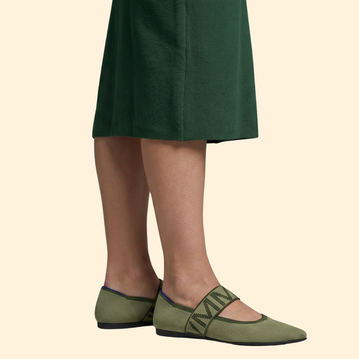 Women’s Slip On Shoes with Patterned Midstrap