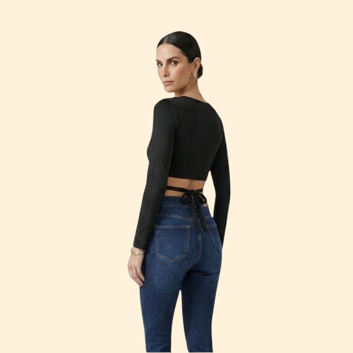 Women’s Crop Top with Ring Detail and Straps