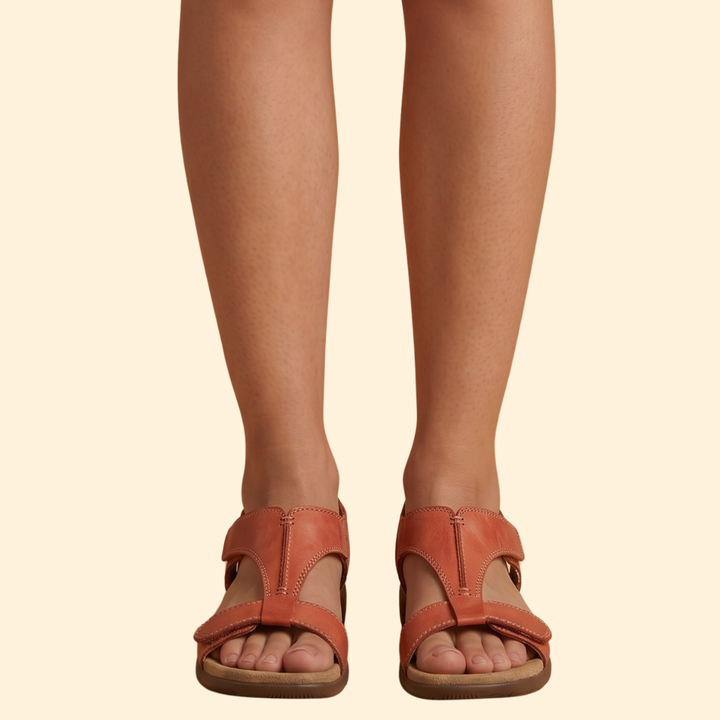 Women's T-Strap Sandals with Padding