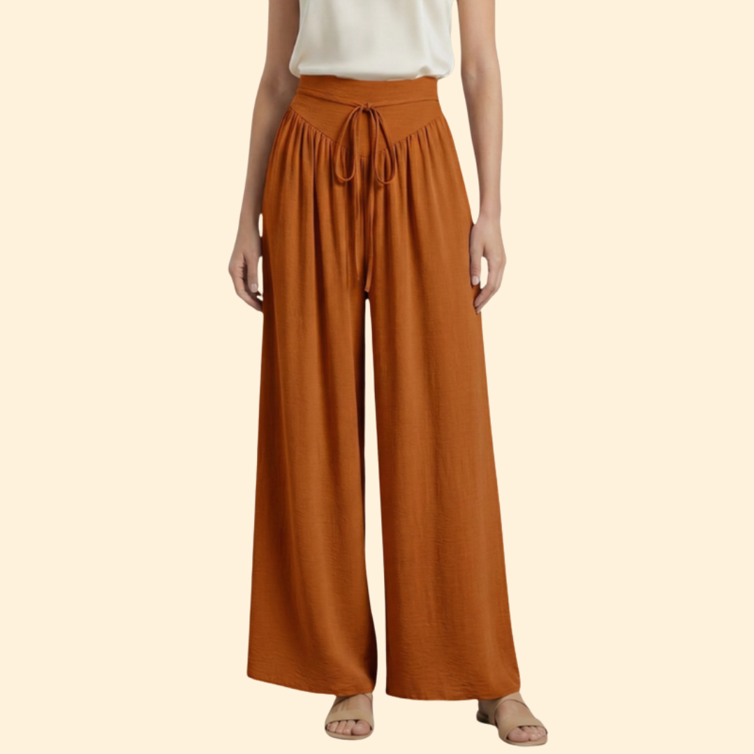 Women’s Wide Leg Pants with Drawstring Waist
