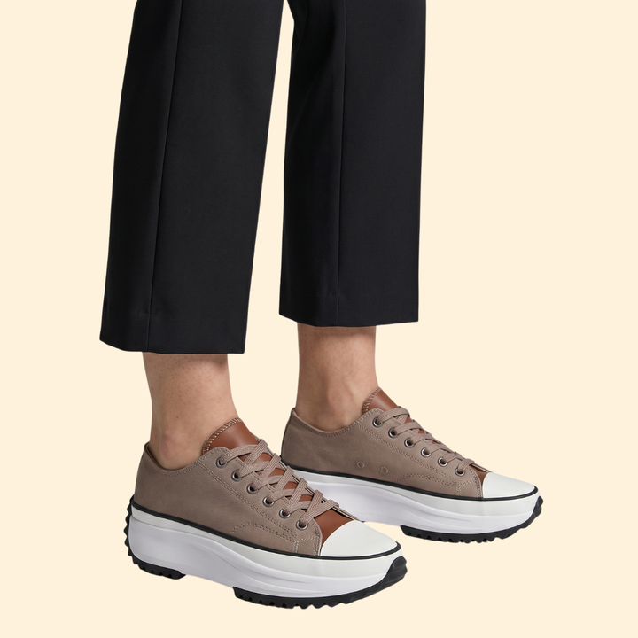 Women’s Lace Up Sneakers with Chunky Midsole
