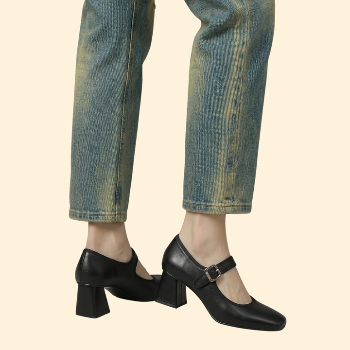 Women's Orthopedic Heels with Buckle