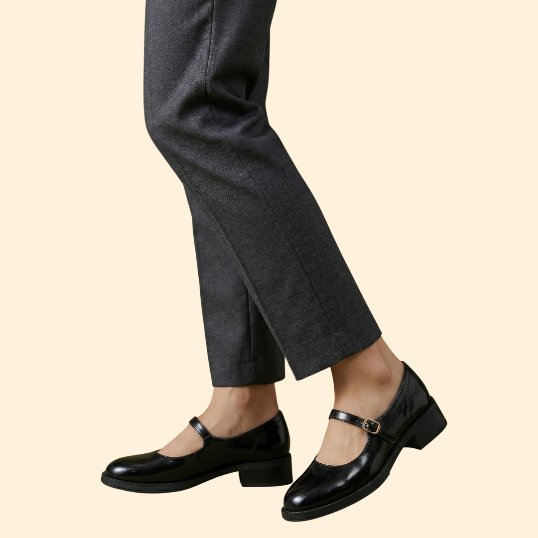 Women’s Single Strap Shoes with Buckle