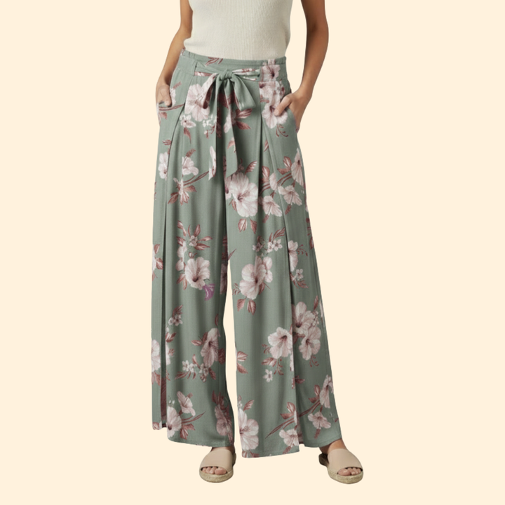 Women’s Wrap Front Pants with Side Slit